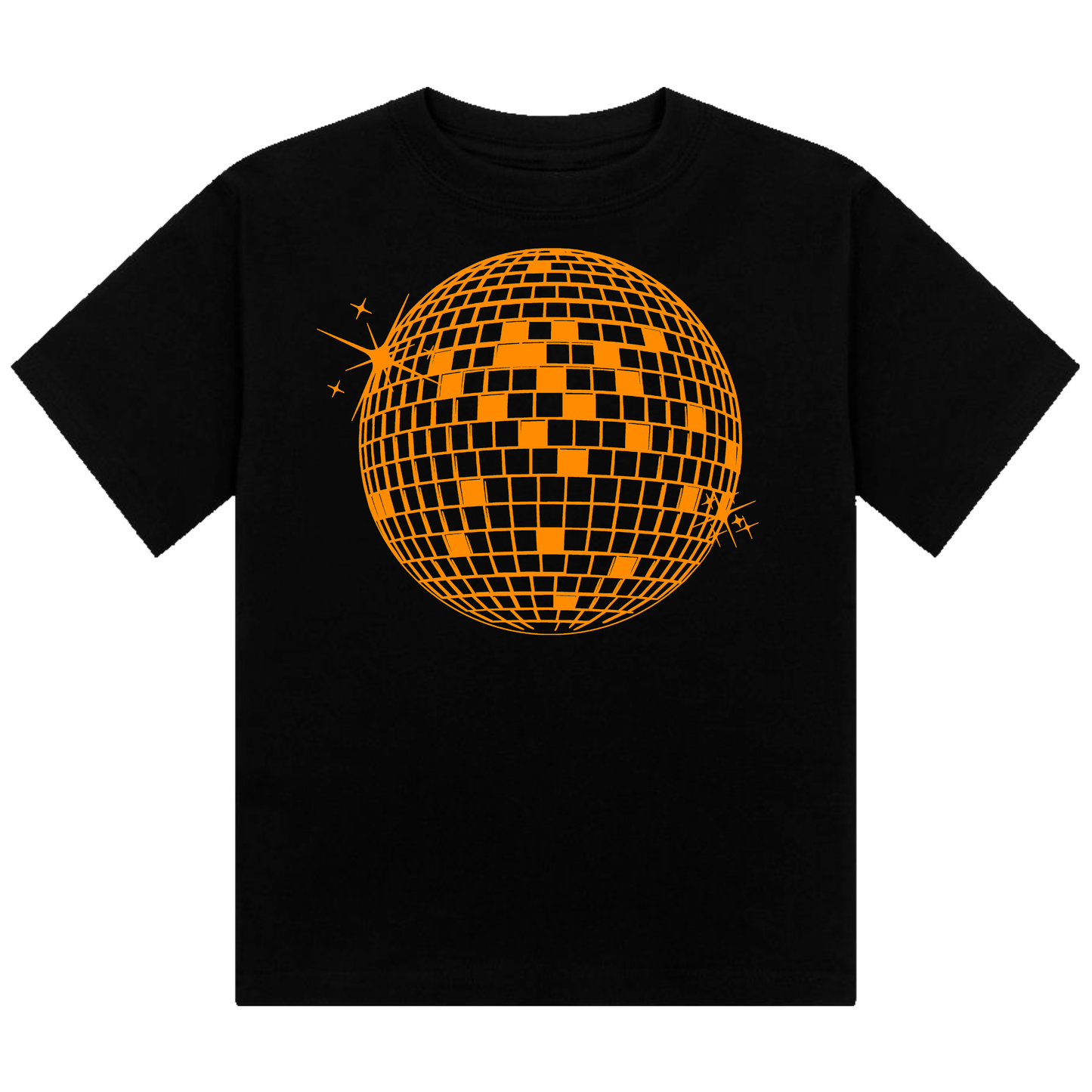 Discoball Neon UV Reactive Cropped Tshirt