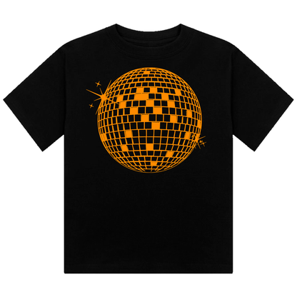 Discoball Neon UV Reactive Cropped Tshirt