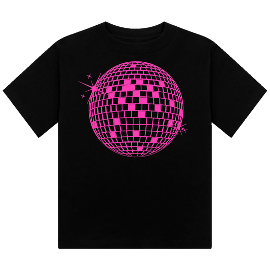 Discoball Neon UV Reactive Cropped Tshirt