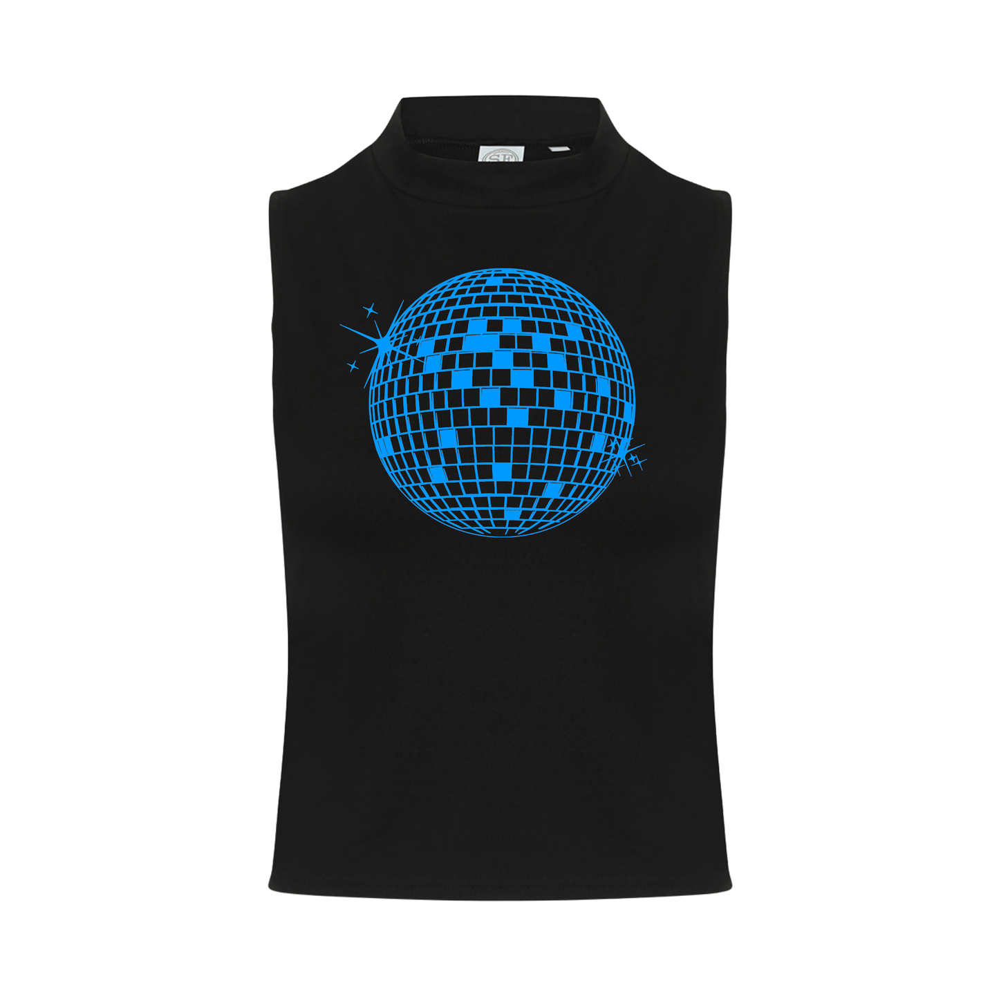 Discoball  Neon UV Reactive Sleeveless Crop