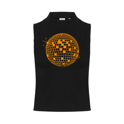 Discoball  Neon UV Reactive Sleeveless Crop