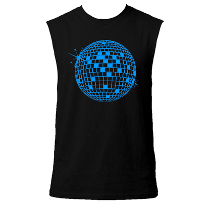 Discoball Neon UV Reactive Sleeveless Tshirt