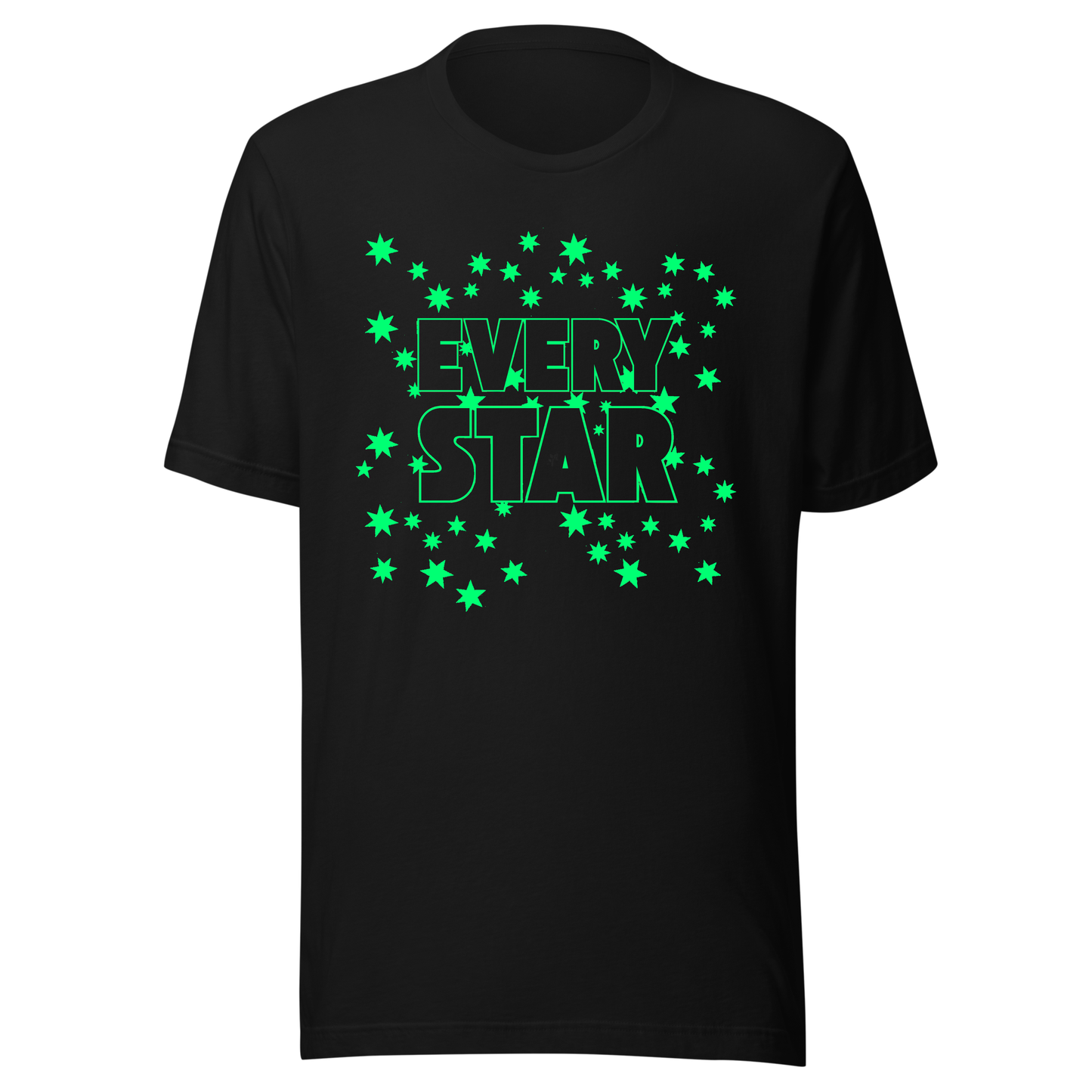 Every Star UV Reactive Classic Short Sleeved Tshirt