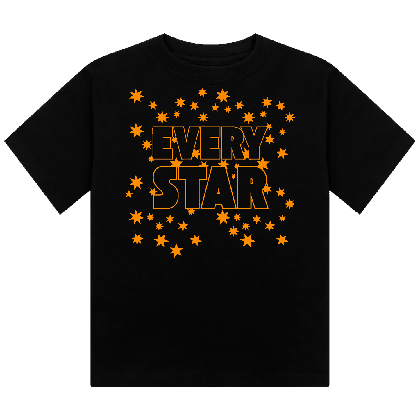 Every Star Neon UV Reactive Cropped Tshirt
