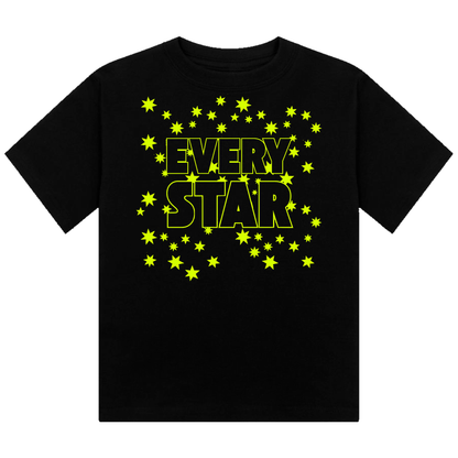 Every Star Neon UV Reactive Cropped Tshirt
