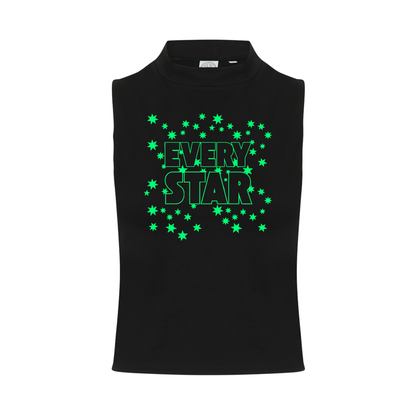 Every Star Neon UV Reactive Sleeveless Crop