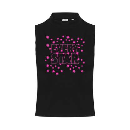 Every Star Neon UV Reactive Sleeveless Crop