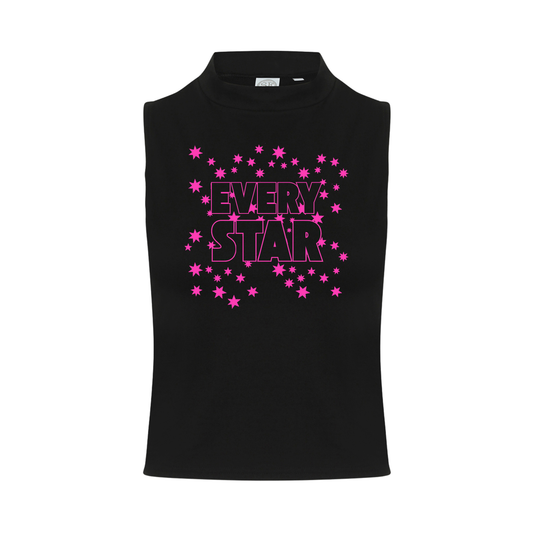 Every Star Neon UV Reactive Sleeveless Crop