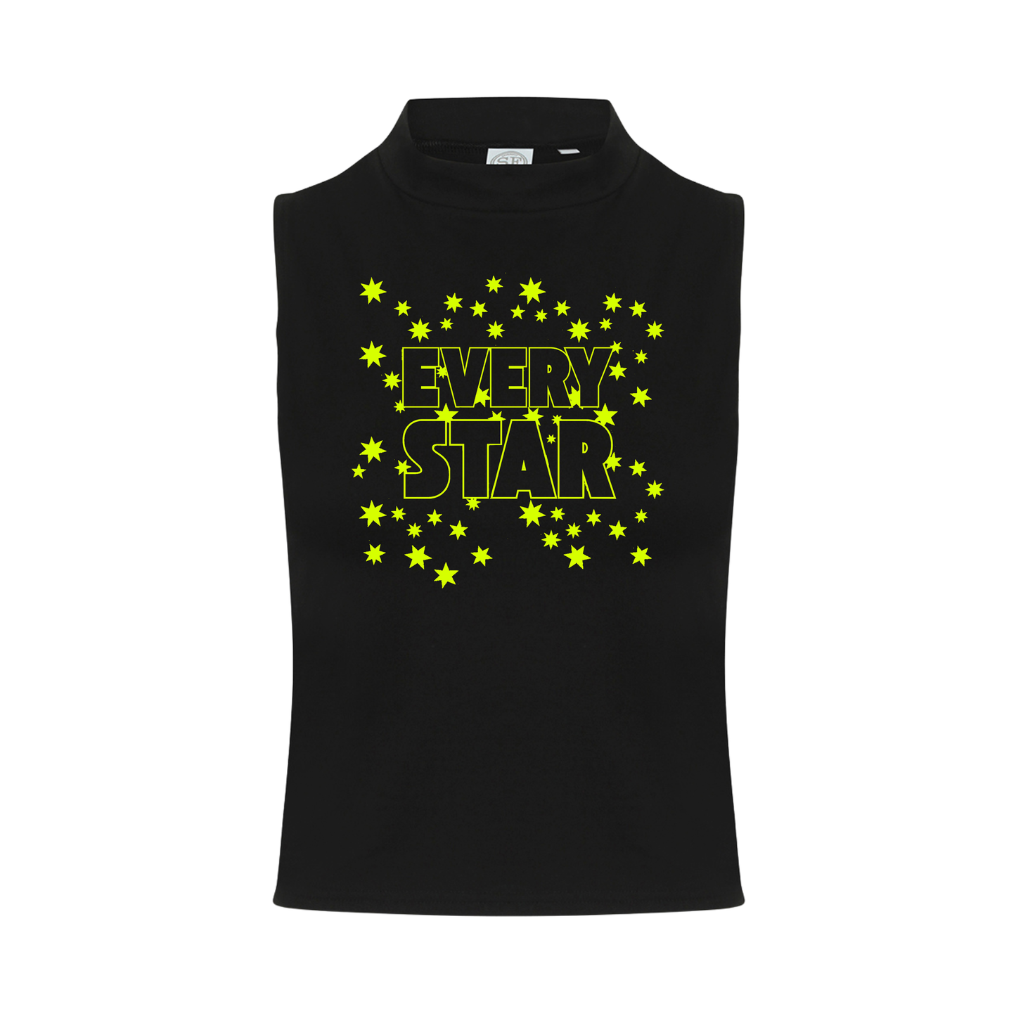 Every Star Neon UV Reactive Sleeveless Crop