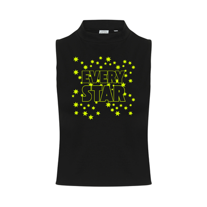 Every Star Neon UV Reactive Sleeveless Crop