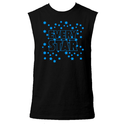 Every Star Neon UV Reactive Sleeveless Tshirt