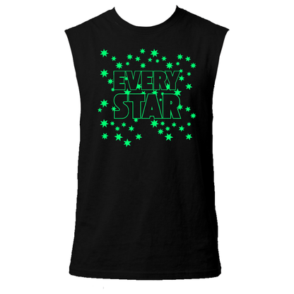 Every Star Neon UV Reactive Sleeveless Tshirt