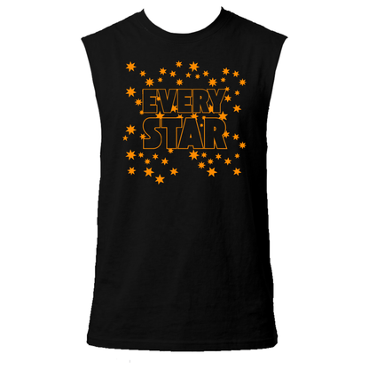 Every Star Neon UV Reactive Sleeveless Tshirt