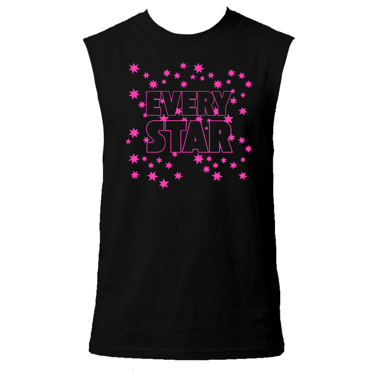 Every Star Neon UV Reactive Sleeveless Tshirt