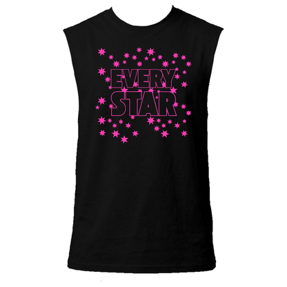Every Star Neon UV Reactive Sleeveless Tshirt