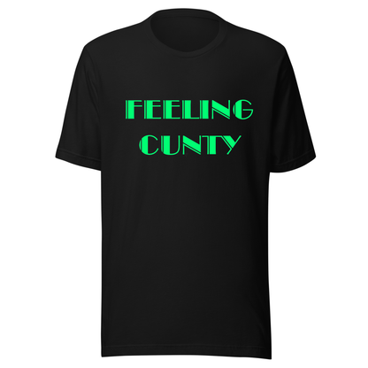 Feeling C#nty Neon UV Reactive Classic Short Sleeved Tshirt
