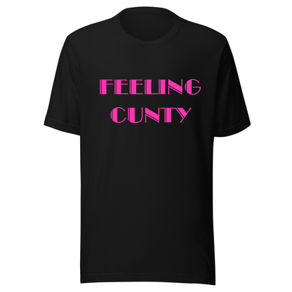 Feeling C#nty Neon UV Reactive Classic Short Sleeved Tshirt