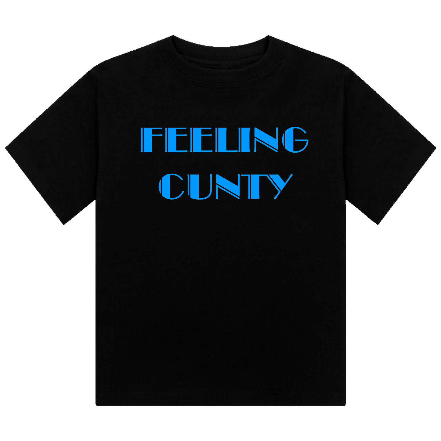 Feeling C#nty Neon UV Reactive Cropped Tshirt