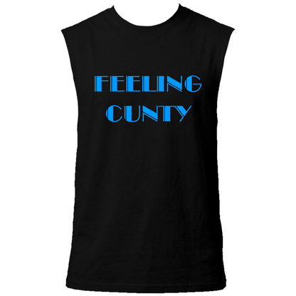 Feeling C#nty Neon UV Reactive Sleeveless Tshirt