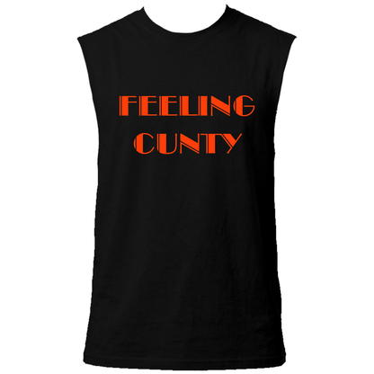 Feeling C#nty Neon UV Reactive Sleeveless Tshirt