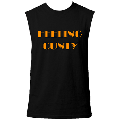 Feeling C#nty Neon UV Reactive Sleeveless Tshirt