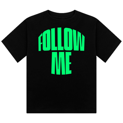 Follow Me  Neon UV Reactive Cropped Tshirt