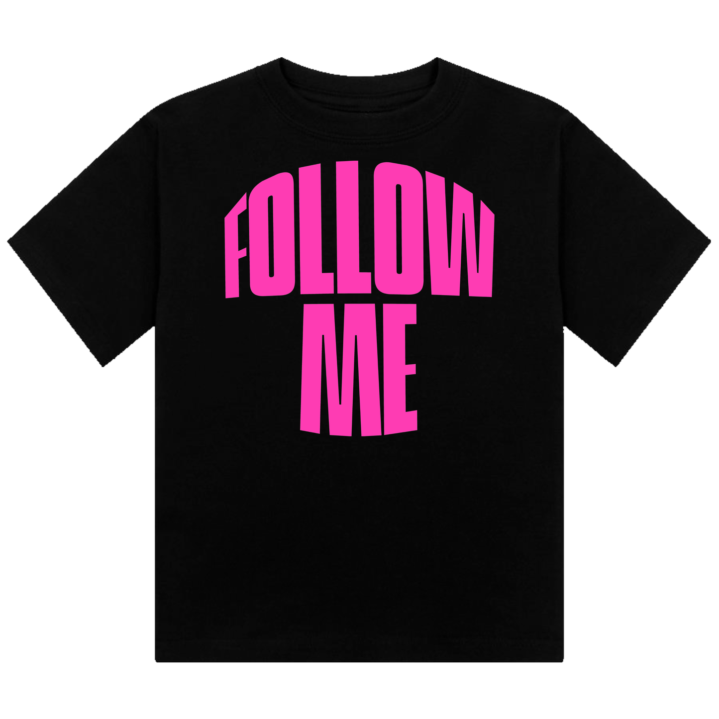 Follow Me  Neon UV Reactive Cropped Tshirt