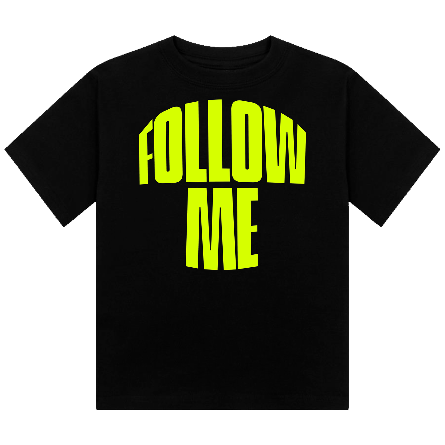 Follow Me  Neon UV Reactive Cropped Tshirt