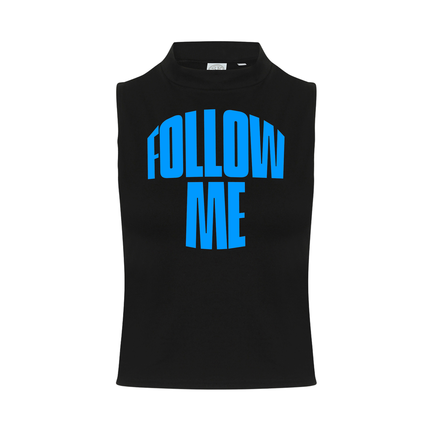 Follow me Neon UV Reactive Sleeveless Crop