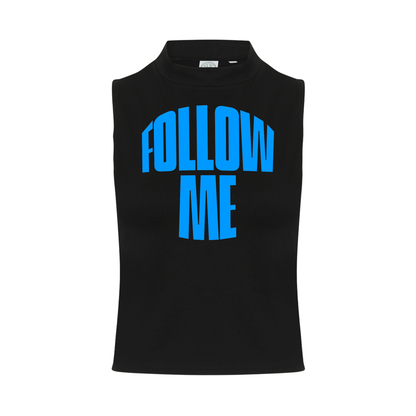 Follow me Neon UV Reactive Sleeveless Crop