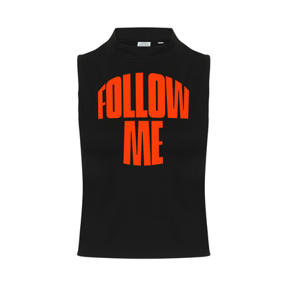 Follow me Neon UV Reactive Sleeveless Crop