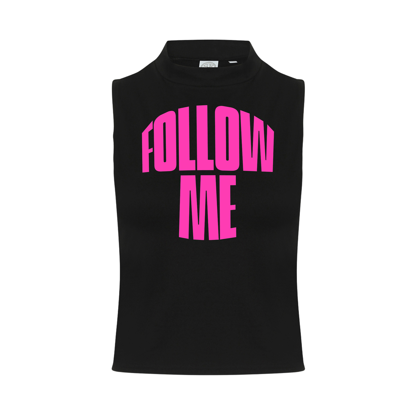 Follow me Neon UV Reactive Sleeveless Crop