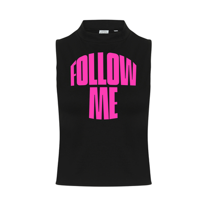 Follow me Neon UV Reactive Sleeveless Crop