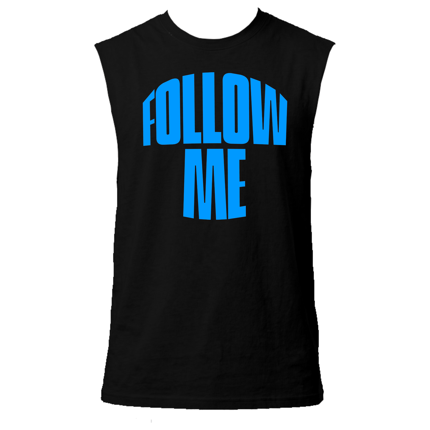 Follow Me Neon UV Reactive Sleeveless Tshirt