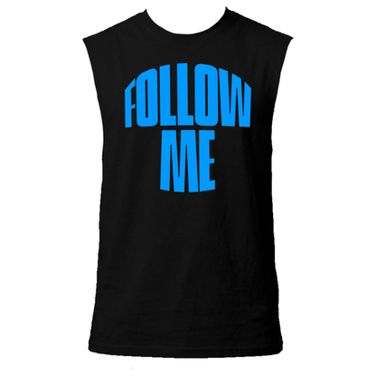 Follow Me Neon UV Reactive Sleeveless Tshirt