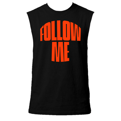 Follow Me Neon UV Reactive Sleeveless Tshirt