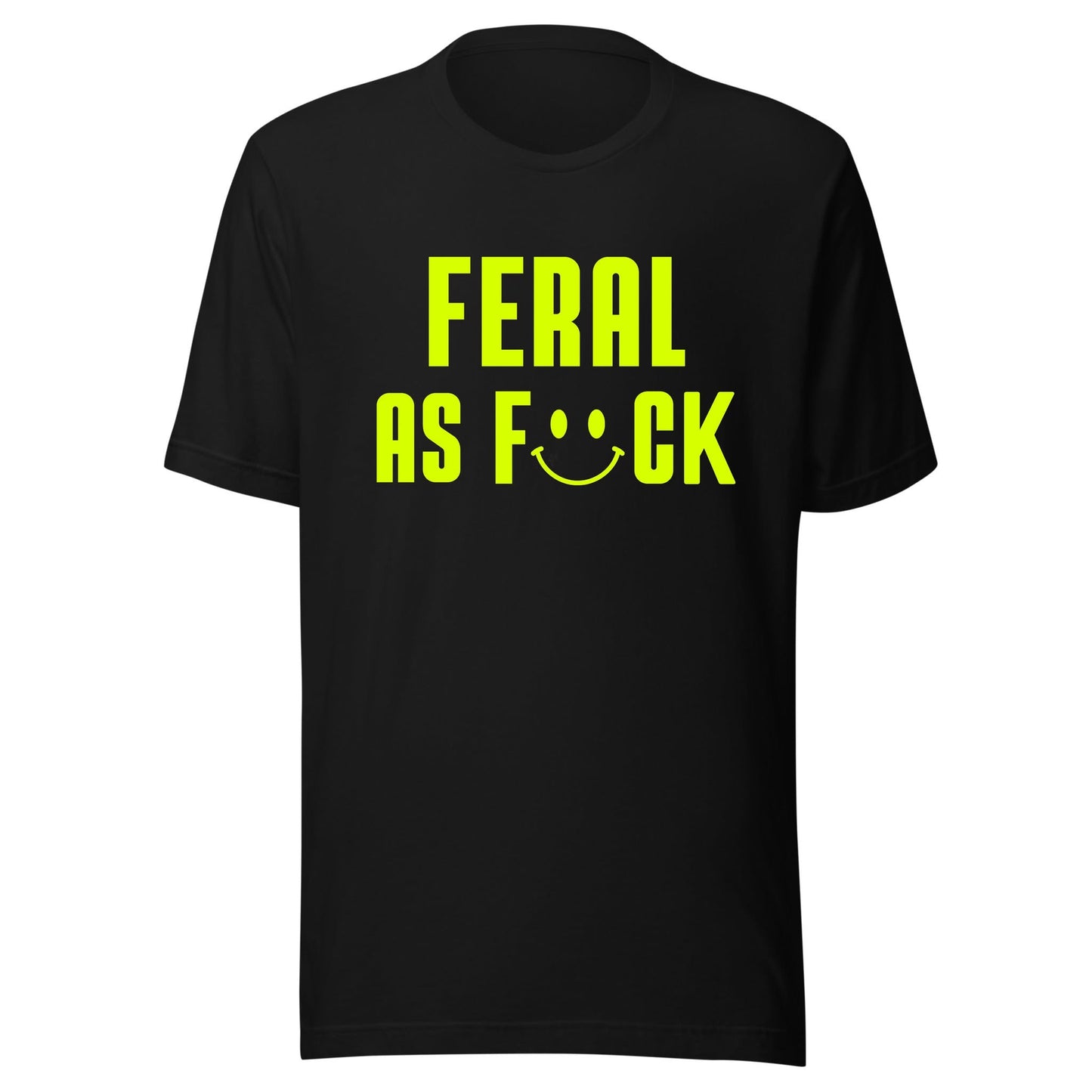 Feral As F#ck Neon UV Reactive Classic Short Sleeved Tshirt