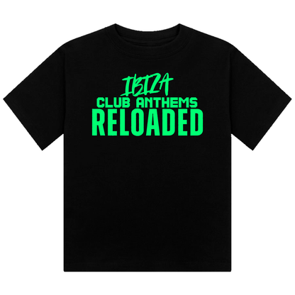 Ibiza Club Anthems Neon UV Reactive Cropped Tshirt