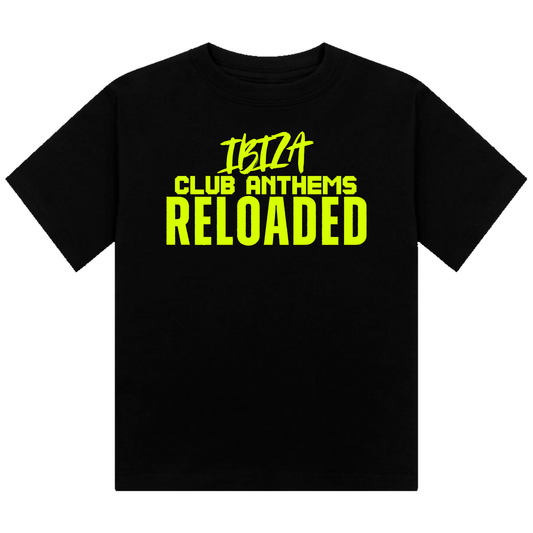 Ibiza Club Anthems Neon UV Reactive Cropped Tshirt