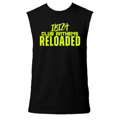 Ibiza Club Anthems Neon UV Reactive Sleeveless Tshirt