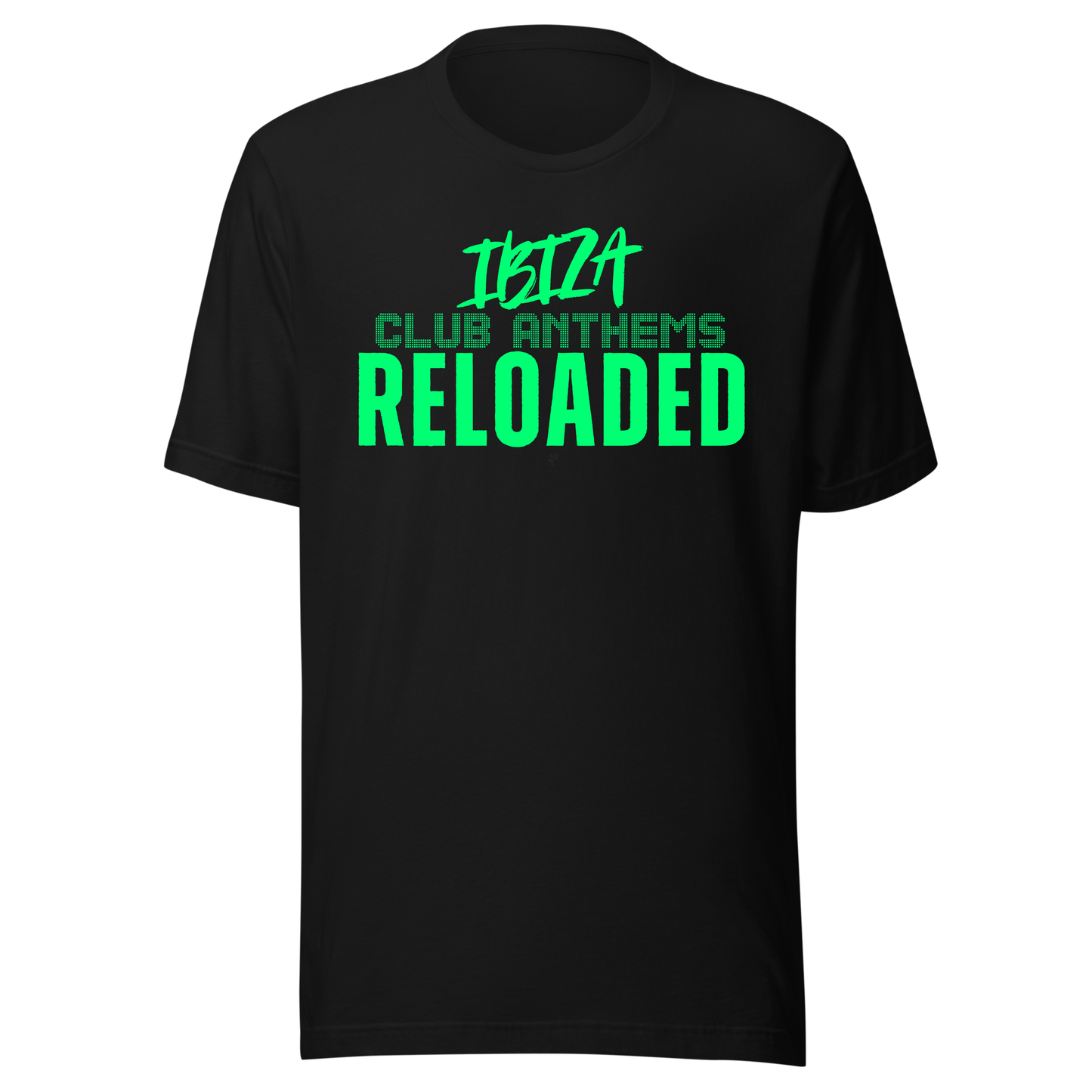 Ibiza Club Anthems UV Reactive Classic Short Sleeved Tshirt