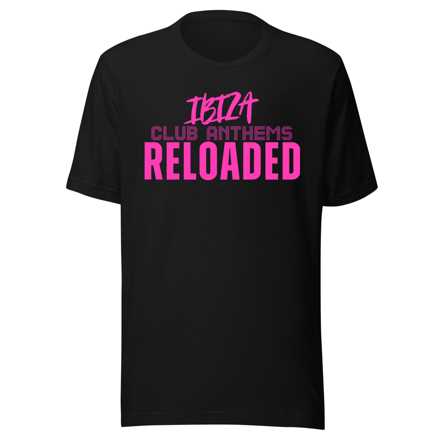 Ibiza Club Anthems UV Reactive Classic Short Sleeved Tshirt