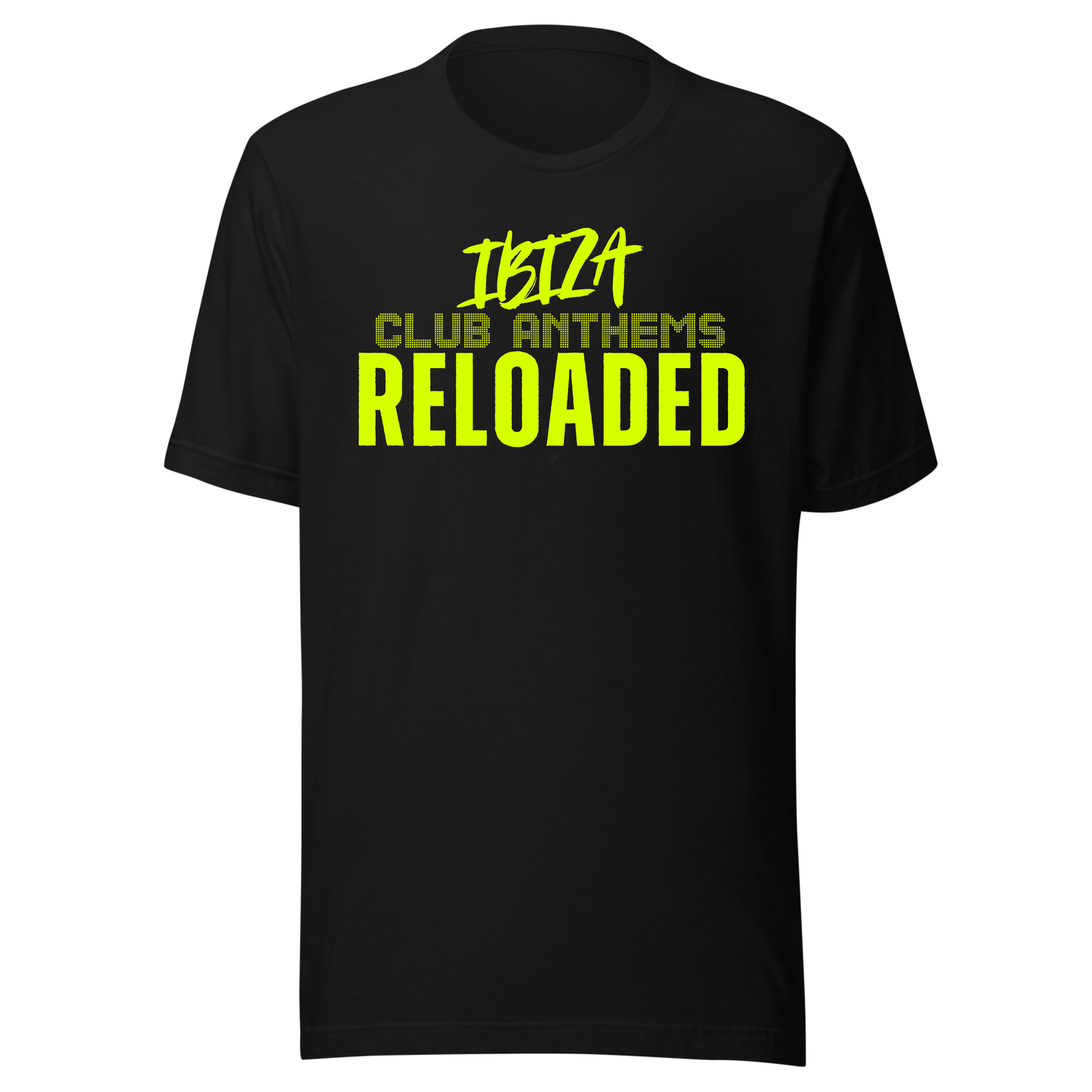Ibiza Club Anthems UV Reactive Classic Short Sleeved Tshirt