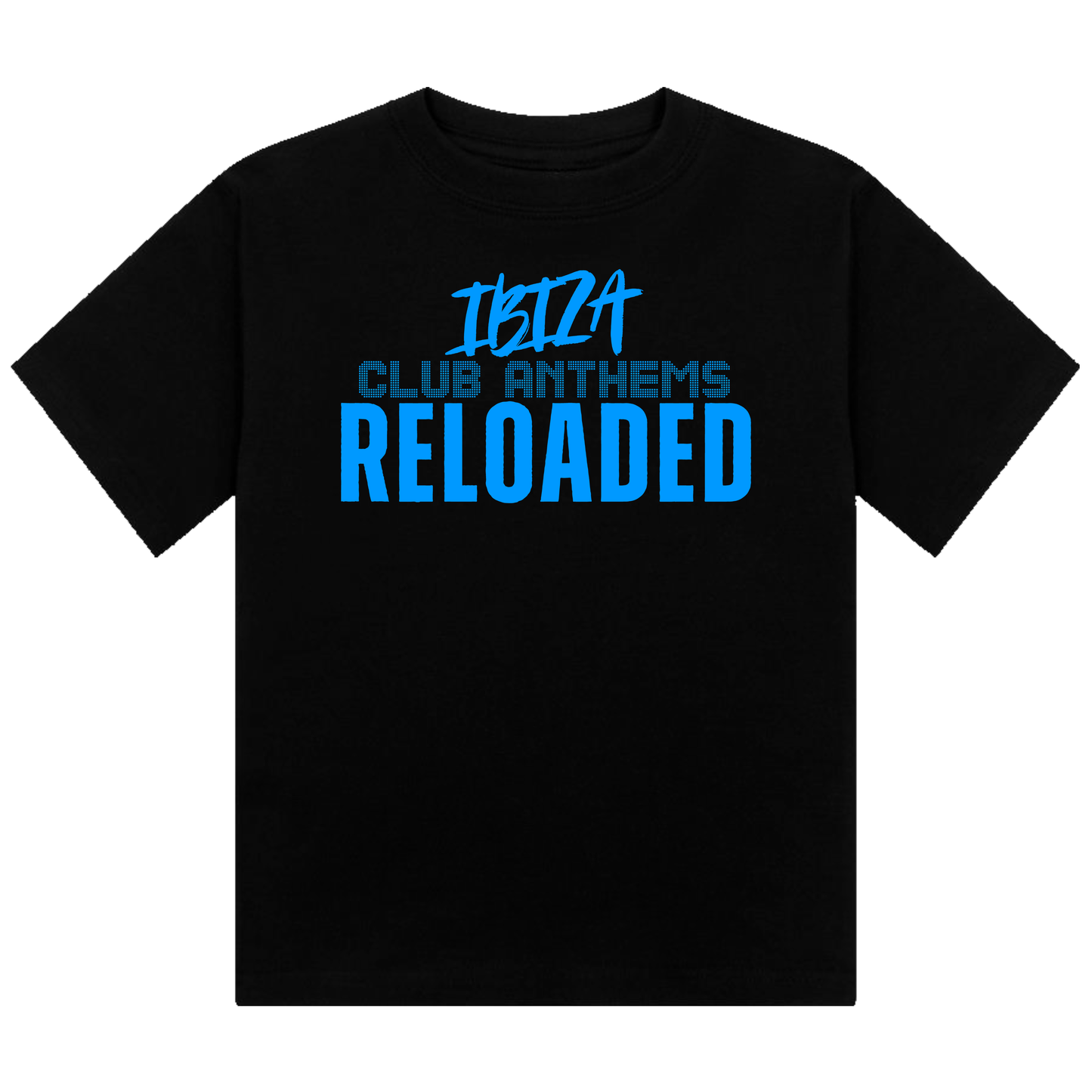 Ibiza Club Anthems UV Reactive Cropped Tshirt