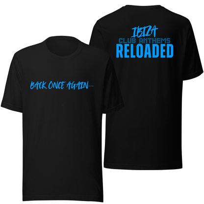 Ibiza Club Anthems Neon UV Reactive Renegade Front and Back Print Classic Short Sleeved Tshirt