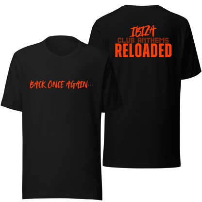 Ibiza Club Anthems Neon UV Reactive Renegade Front and Back Print Classic Short Sleeved Tshirt