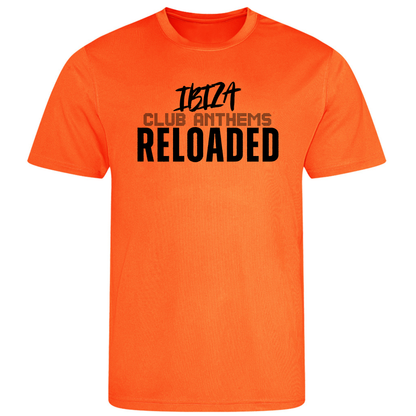 Ibiza Club Anthems Neon UV Reactive Performance Short Sleeved Tshirt