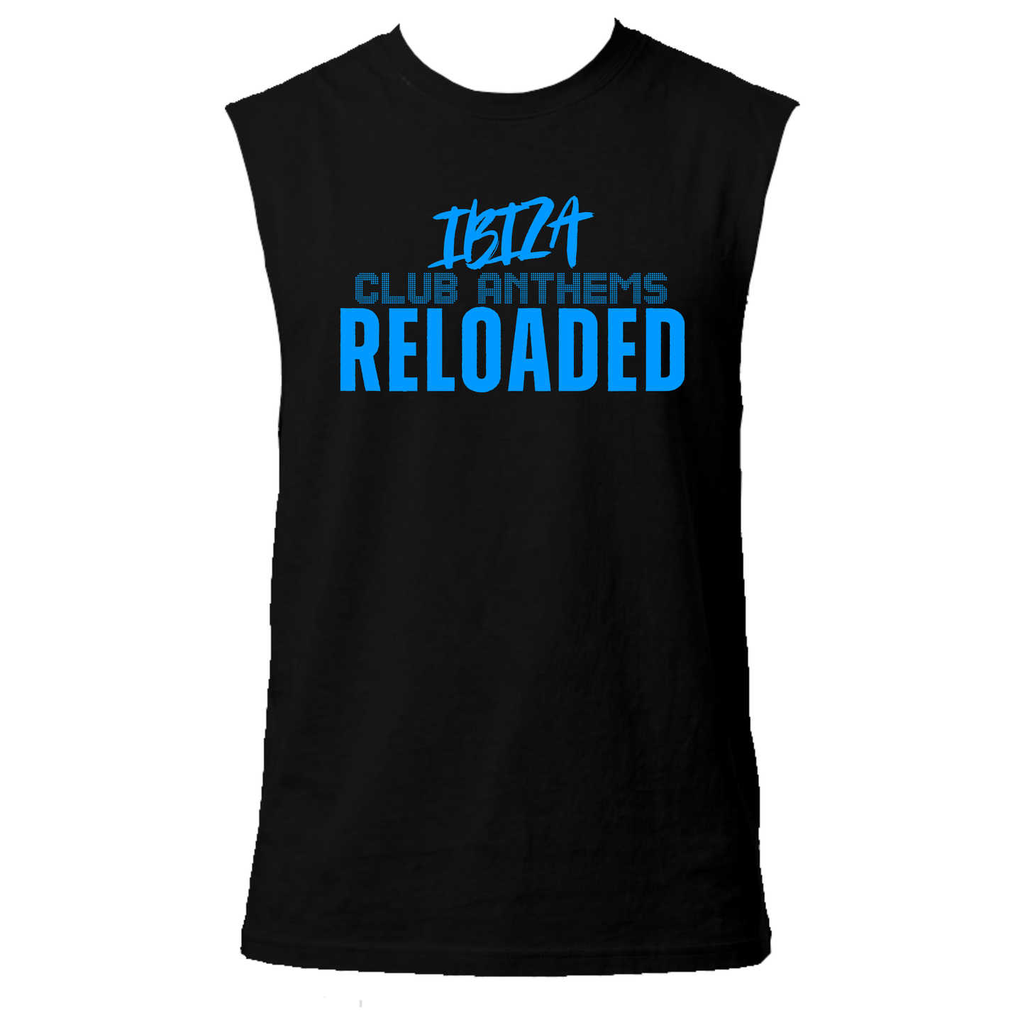 Ibiza Club Anthems UV Reactive Sleeveless Tshirt