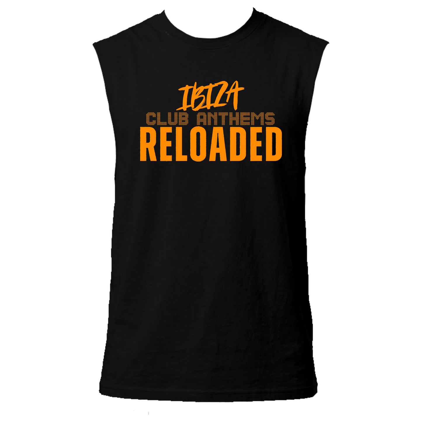 Ibiza Club Anthems UV Reactive Sleeveless Tshirt