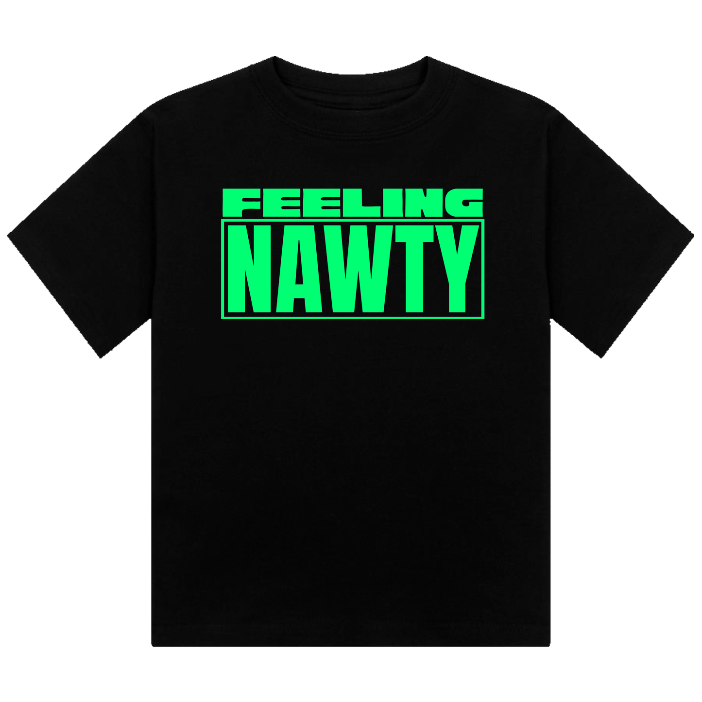 Feeling Nawty Neon UV Reactive Cropped Tshirt